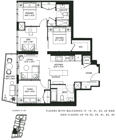 450 Front Street West Studio-3 Beds Apartment for Rent - Photo Gallery 62